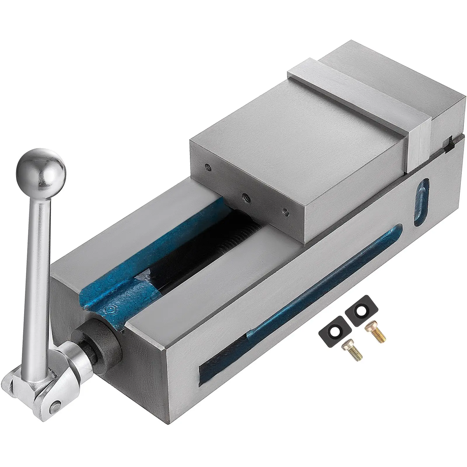 Milling Vise 4"/100mm, Bench Clamp Vise Nodular Cast Iron Material, Clamping Vise Clamping Force 19KN Max, Milling Machine Vise