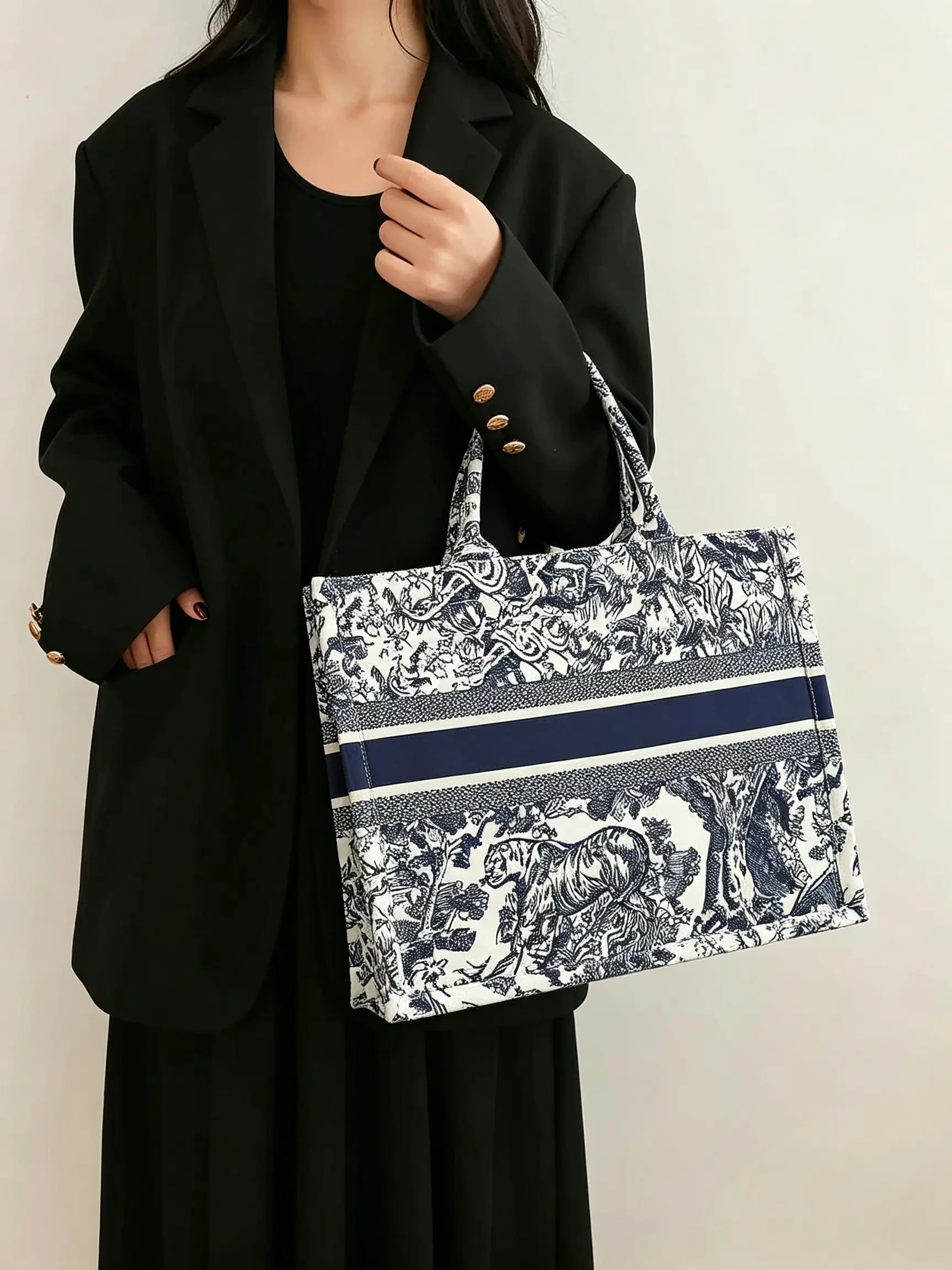 1pc Print Handbag, Fashionable Pattern, Ideal for Shopping, Travel, Beach Adventures, Multifunctional Women's Bag, Daily Use, Gift