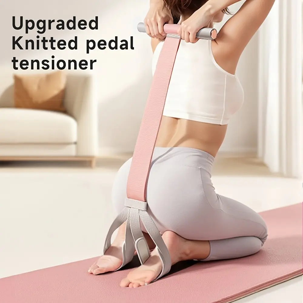 New Multi-Functional Fabric Foot Pedal Puller, Yoga Assist Rope, Abdominal and Arm Fitness Equipment, Core Training, Full Body Workout
