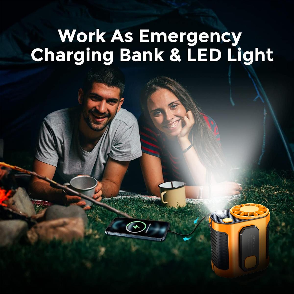 PADOX Personal Portable Waist Clip Fan,Rechargeable 5000mAh Battery Power bank,10Speeds Strong Airflow,LED Light,up to 8H of Working Time,Hands-Free Hanging Neck Fan,Wearable Belt Fan for Camping,Outdoor,Jobsite,Farms,Fishing #SummerWins #DealsForYouDays PADOX Personal Portable Waist Clip Fan,Rechargeable 5000mAh Battery Power bank,10Speeds Strong Airflow,LED Light,up to 8H of Working Time,Hands-Free Hanging Neck Fan,Wearable Belt Fan for Camping,Outdoor,Jobsite,Farms,Fishing #SummerWins #DealsForYouDays