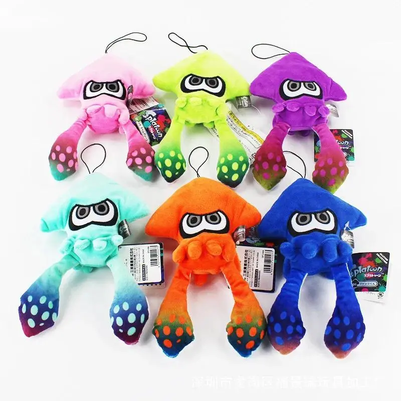 2026 hot item 25cm Original Splatoon Inkling Squid Plush Doll Toy Stuffed Animal Doll Pendant Switch Game Cute Christmas Gift for kids