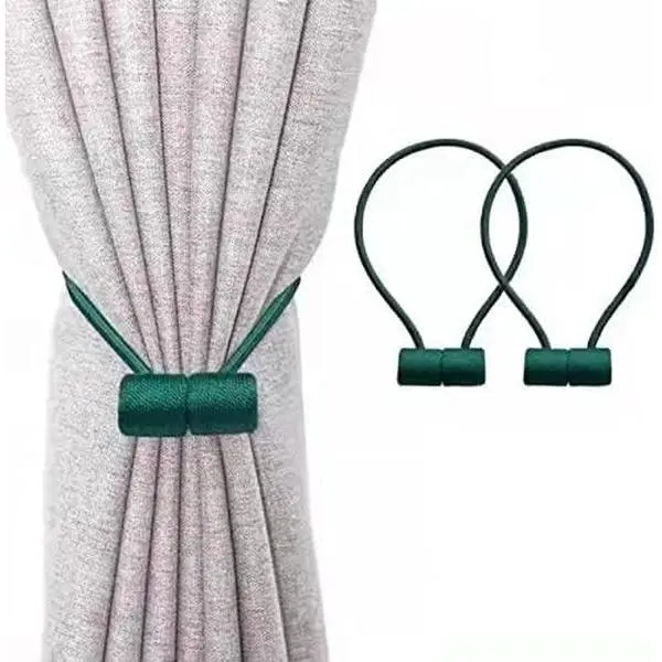 Window   Curtain Holdbacks Clip VS   13 Colors Tiebacks  Office Decorative Rope Drapes Weave Holdbacks 16 Inch Modern Design 2Pack Teal