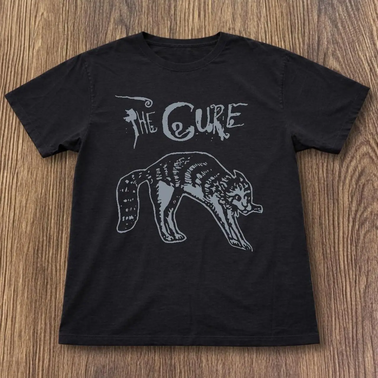 Cotton UnisexThe Cure black t-shirt T-Shirt Christ Christian Tops Casual Top Unisex Vintage Graphic Tees Gothic Grunge Y2k