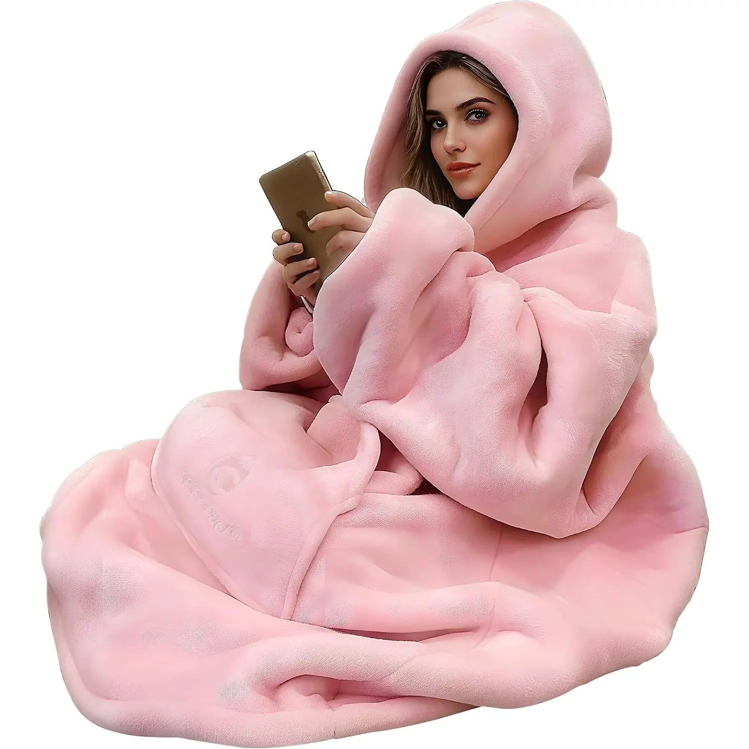 Oversized Hoodie Blanket, Wearable Blanket sweatshirt, Ultra Soft Sherpa Fleece Comfy Snuggle HoodieGift.