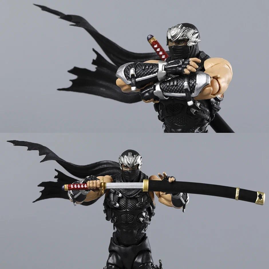 Revoltech Yamaguchi Ninja Gaiden Ryu Hayabusa 1/12 Scale Articulated Action Figure With Bonus Collectible Model For Game Fans
