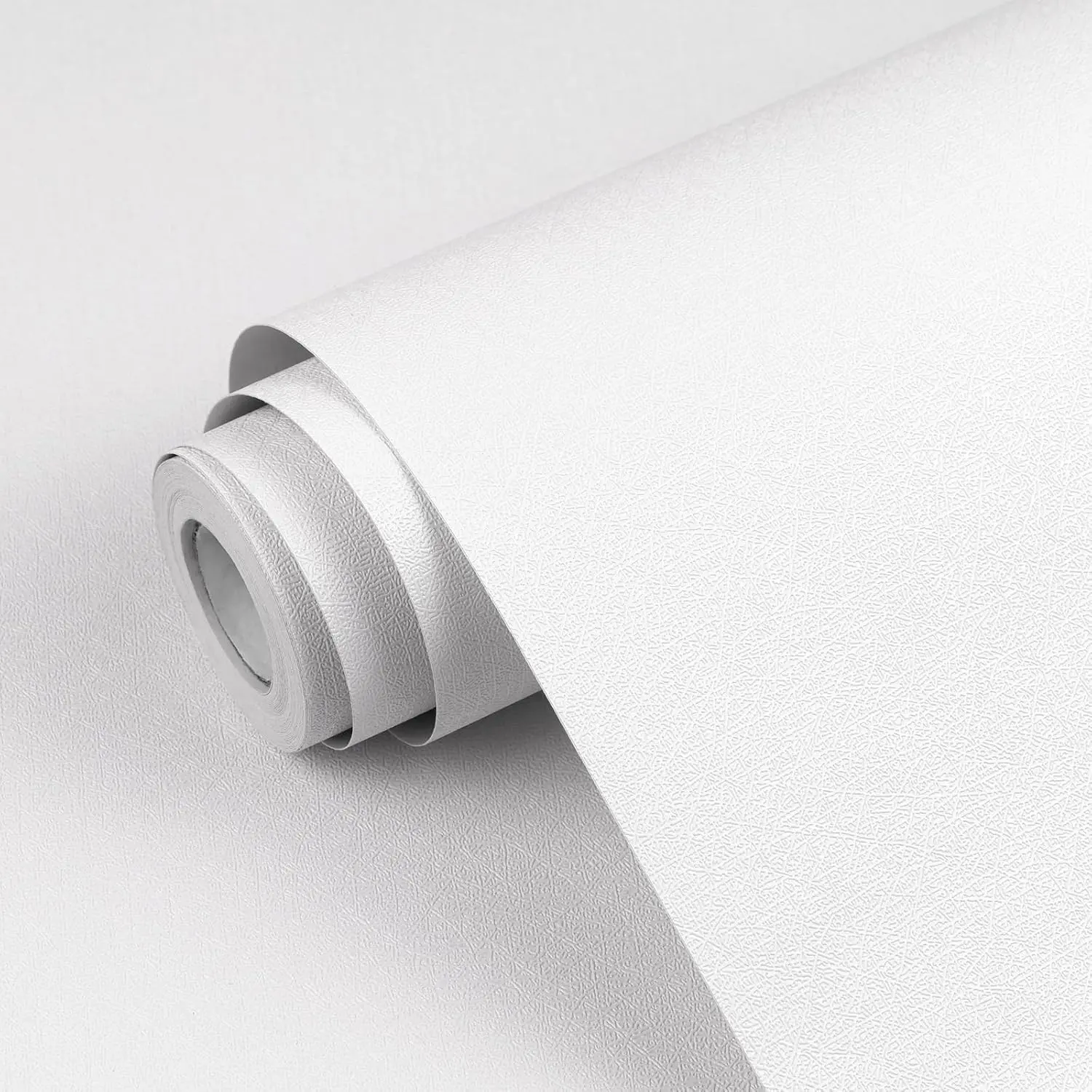 White Contact Paper Solid White Peel and Stick Wallpaper 17.3"x80" Matte Self Adhesive Waterproof Vinyl Roll for Bathroom Kitchen Backsplash Cabinets Shelf Liners Drawers