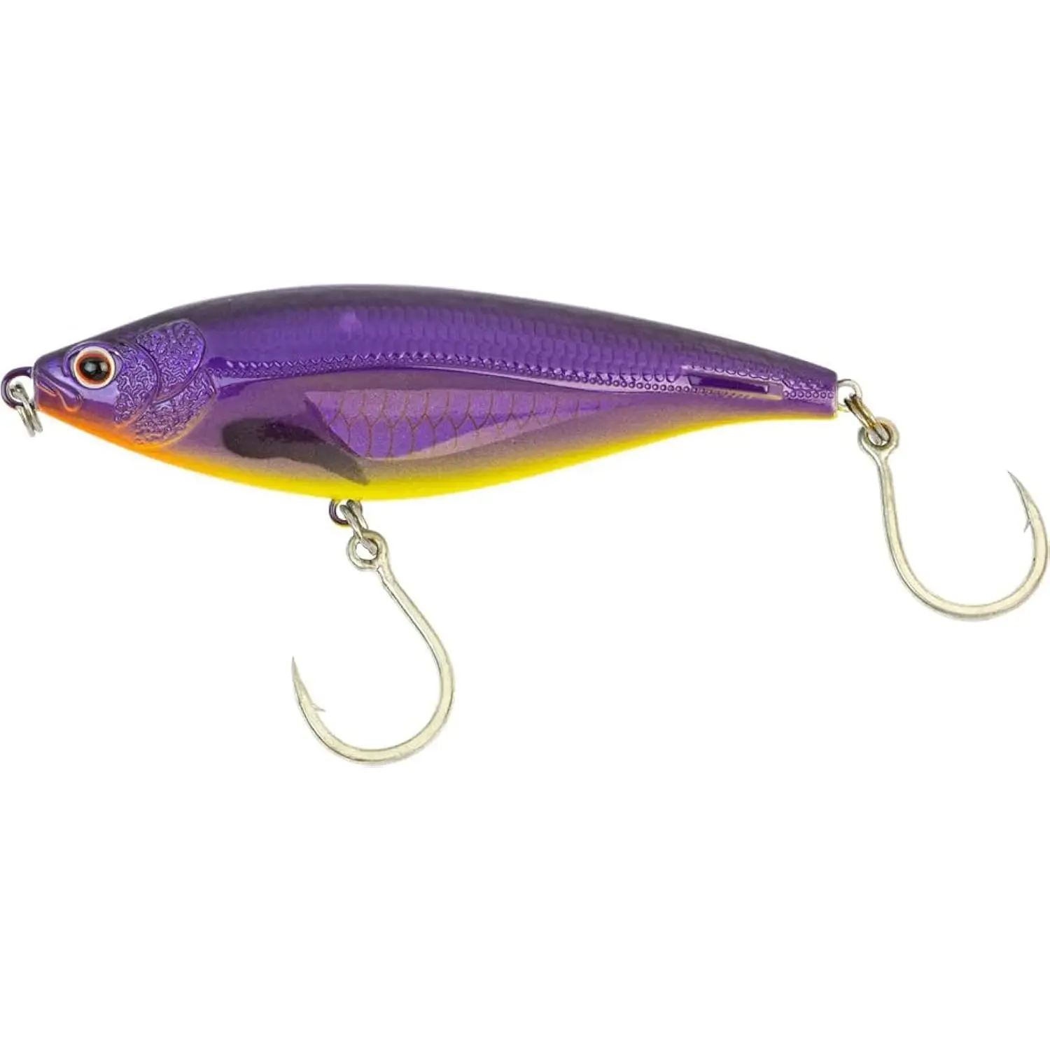 Madscad 90 Slow Sinking SW Twitchbait - Ideal for Snook, Striped Bass - BKK Diablo 5X Singles 1/0 Hooks - Autotune Technology