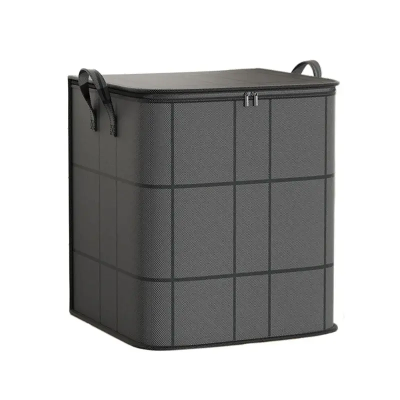 Large Capacity Non-Woven Fabric Clothing Organizer Bag, Collapsible Clothes Storage Bag with Reinforced Handles, Dustproof Space-Saving Organized Storage for Moving Packing, Clothes Storage Bags