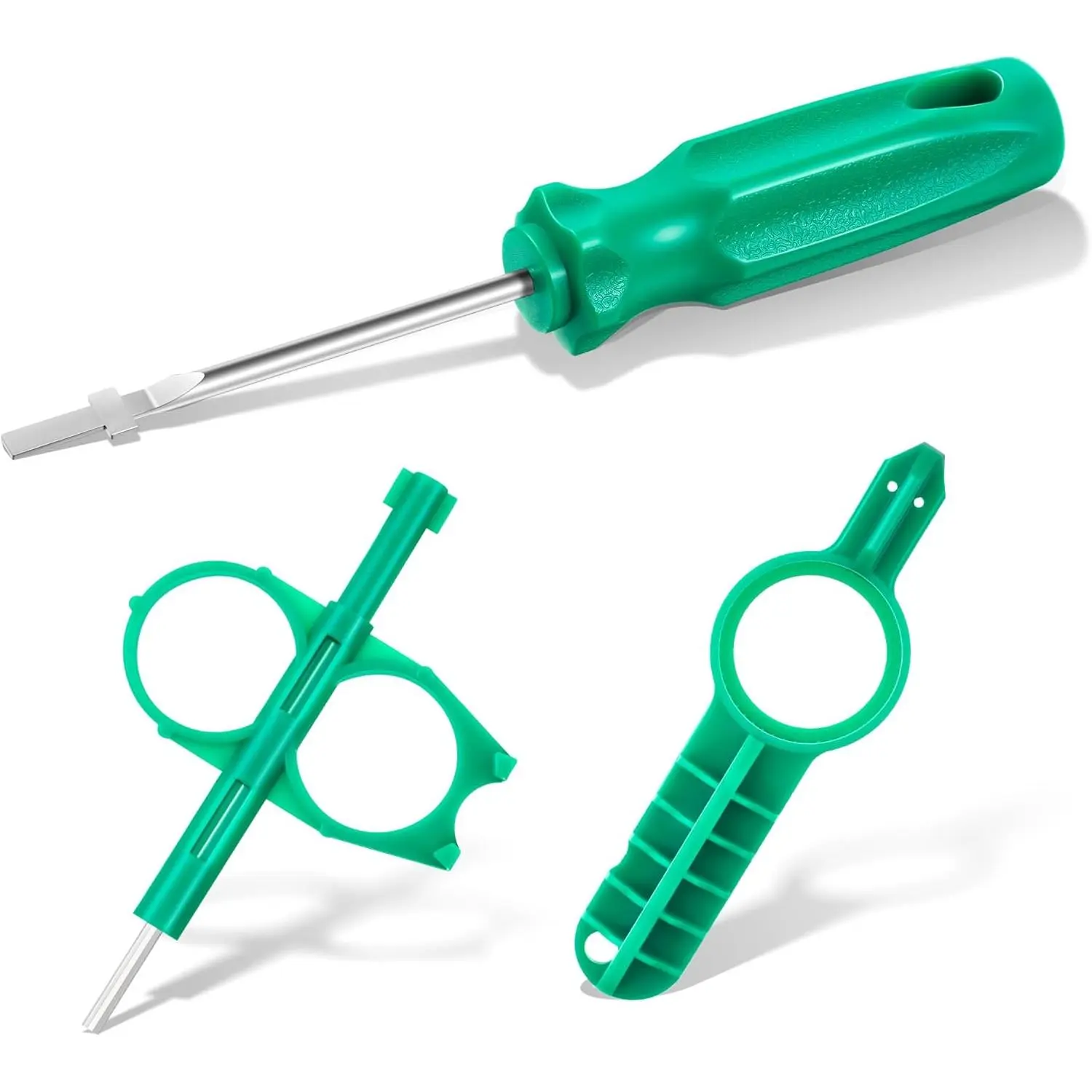 3-piece rotor screwdriver tool set, suitable for RainBird 5000 Hunter MP PGP rotary sprinklers, rotor nozzle tools, and lawn irrigation sprinkler system repair and adjustment tools