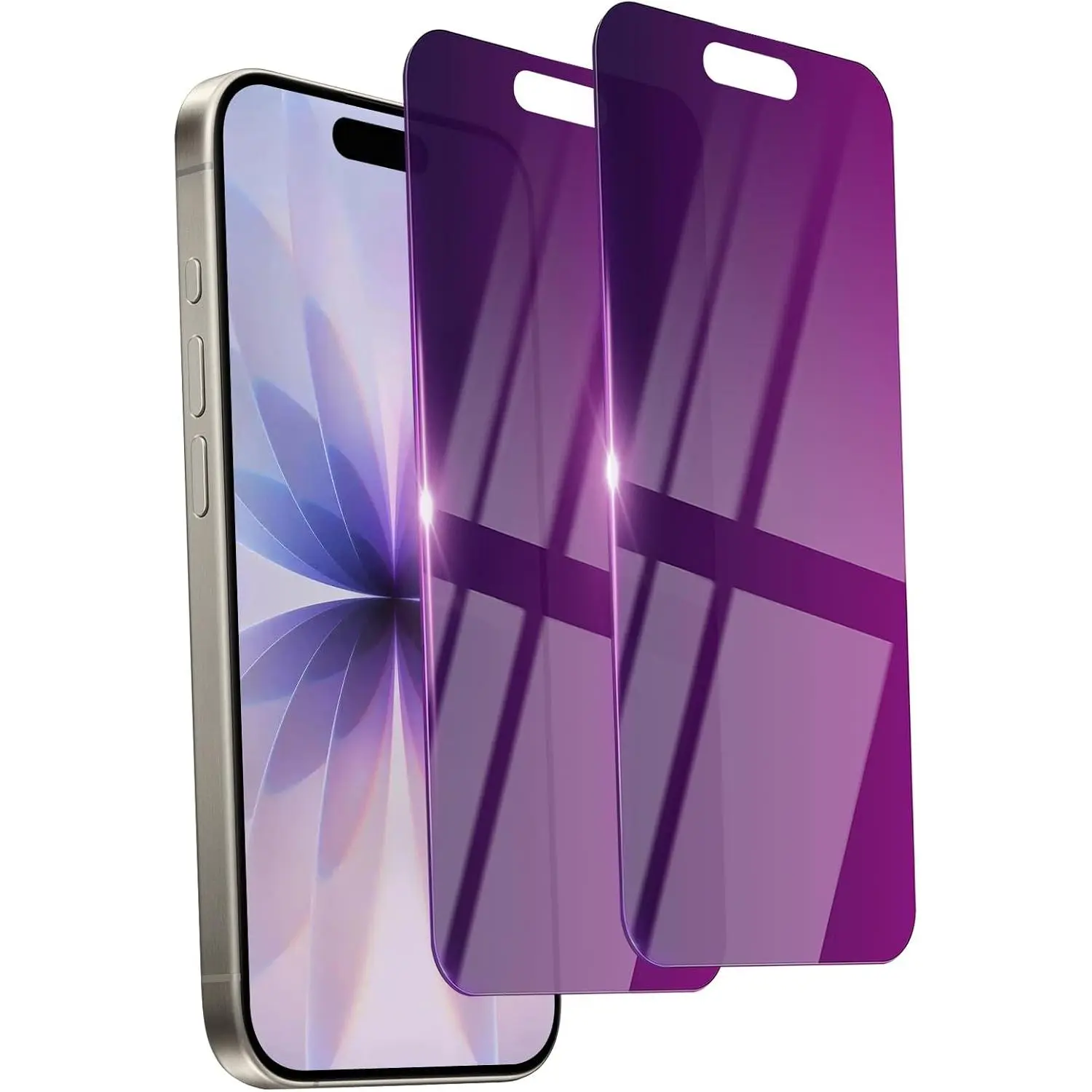 2 Pack  Screen Protector for  17 Tempered Glass 6.3'' Private Saver Anti-Spy Eye Protection Anti-Scratch Full Coverage No Bubble