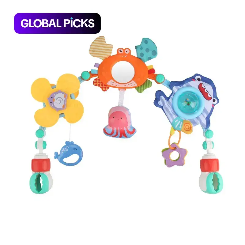 Baby Stroller Hanging Toy, 1 Set Multifunction Interactive Play Sensory Toy for Early Learning and Baby Entertainment #GLOBAL PICKS