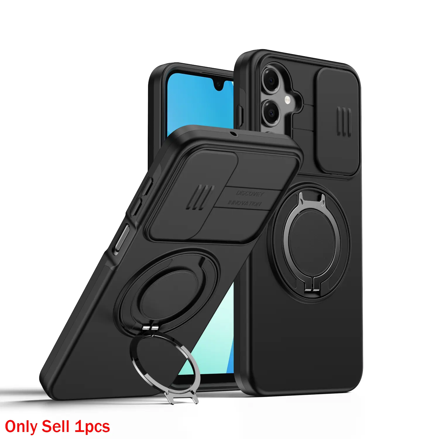 Case for Samsung Galaxy A16 4G/A16 5G/A17 4G/A17 5G/F17 5G/A26, Magnetic Ring Stand, Lens Protector, Shockproof, Dust-Resistant, Durable Cover