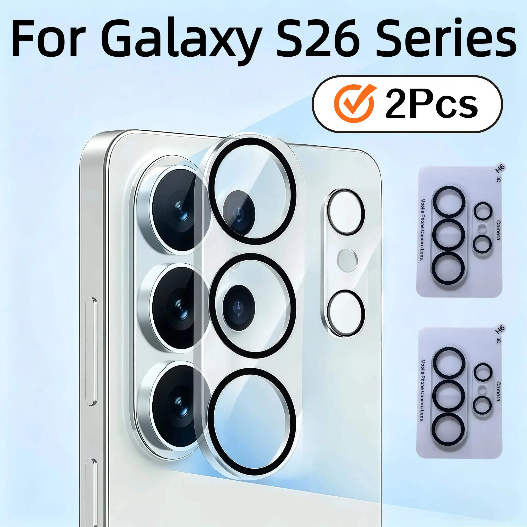 2-Pack Samsung Galaxy S26/s26 Plus/s26 Ultra Camera Lens Protector, Ar Coating, High Clarity, Durable, Easy Install, Scratch-Resistant