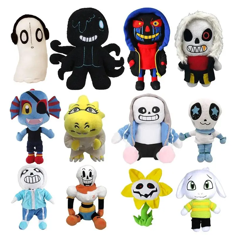 20 Styles Cartoon Plush Toy, Soft Character Stuffed Doll, Cute Fantasy Plush Figure for Kids Gift and Home Decoration