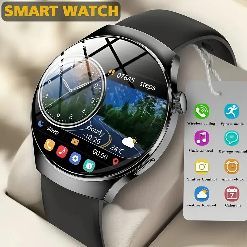 Smart Watch for Men and Women, Call and Message Alerts, Health Monitoring, Fitness Tracker, Touchscreen, iOS Compatible, Valentine's Gift