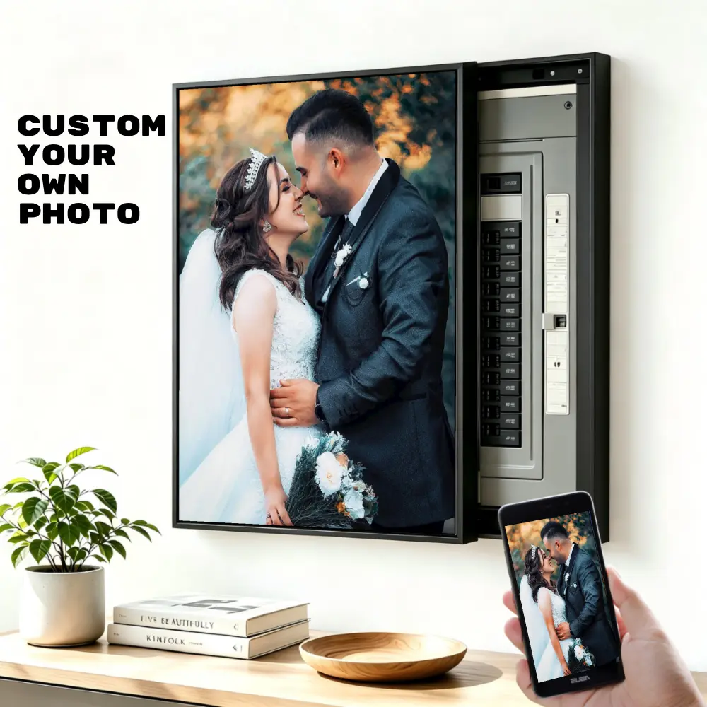 [Custom Gift]Personalized Custom Canvas Prints Custom  Aluminum  Frame Poster Wall Art Turn Photos into Stunning Framed Art Unique Gifts  for breaker box decoration ,for Couples Friends Bedroom Decor Home Decoration Souvenirs