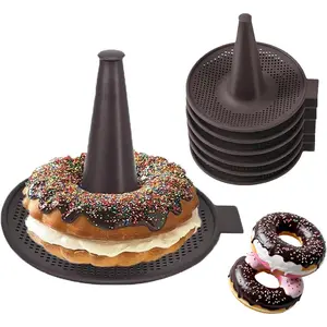 6-Cavity Silicone Donut & Bagel Pan Set, Non-Stick Doughnut Mold for Baking, Homemade Pastry Maker, Easy Clean Oven Safe