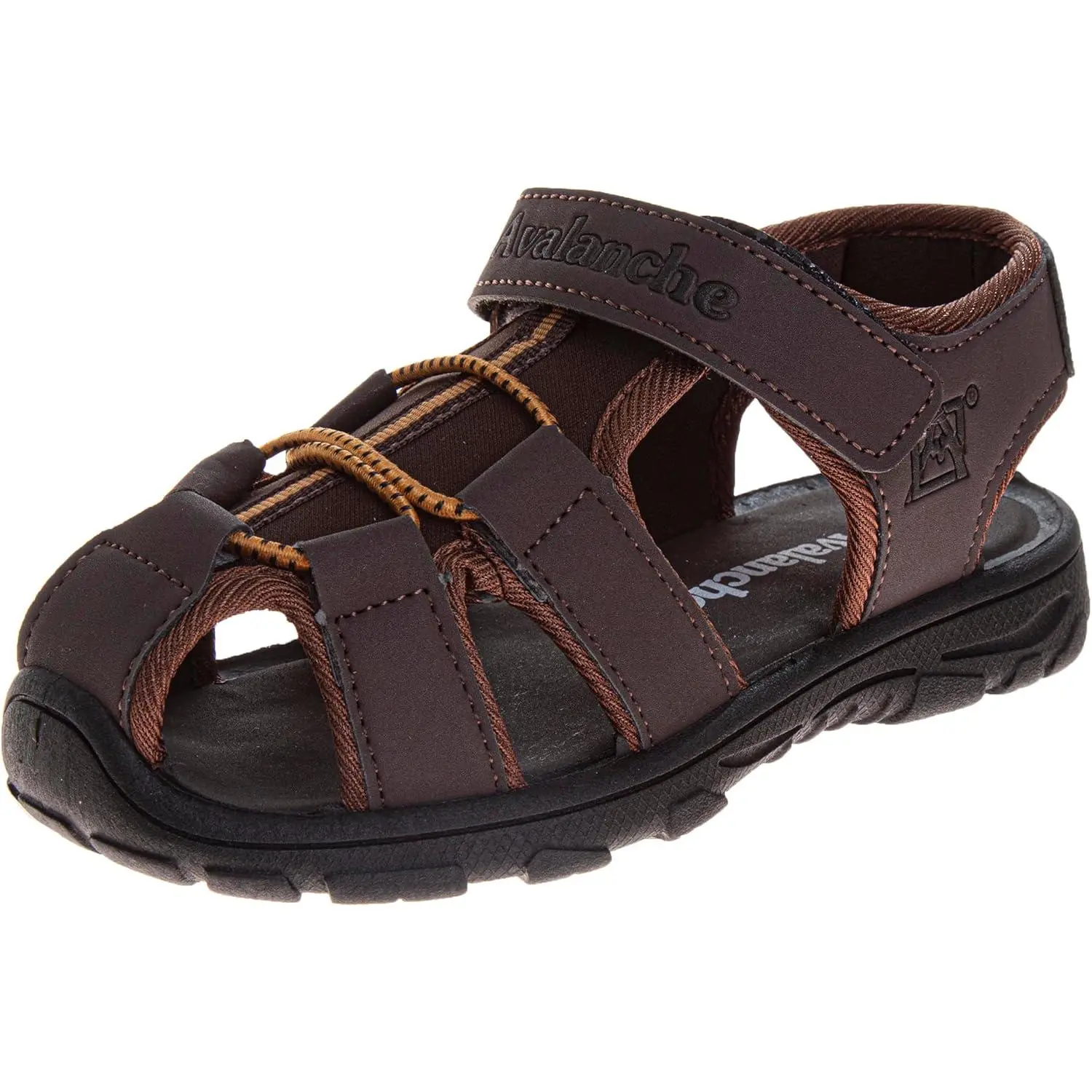 Kids Close Toe Sandal with Strap Closure - Durable Walking Sport Sandals for Boys (sizes: 11-13 Little Kid / 1-4 Big Kid)Gift.