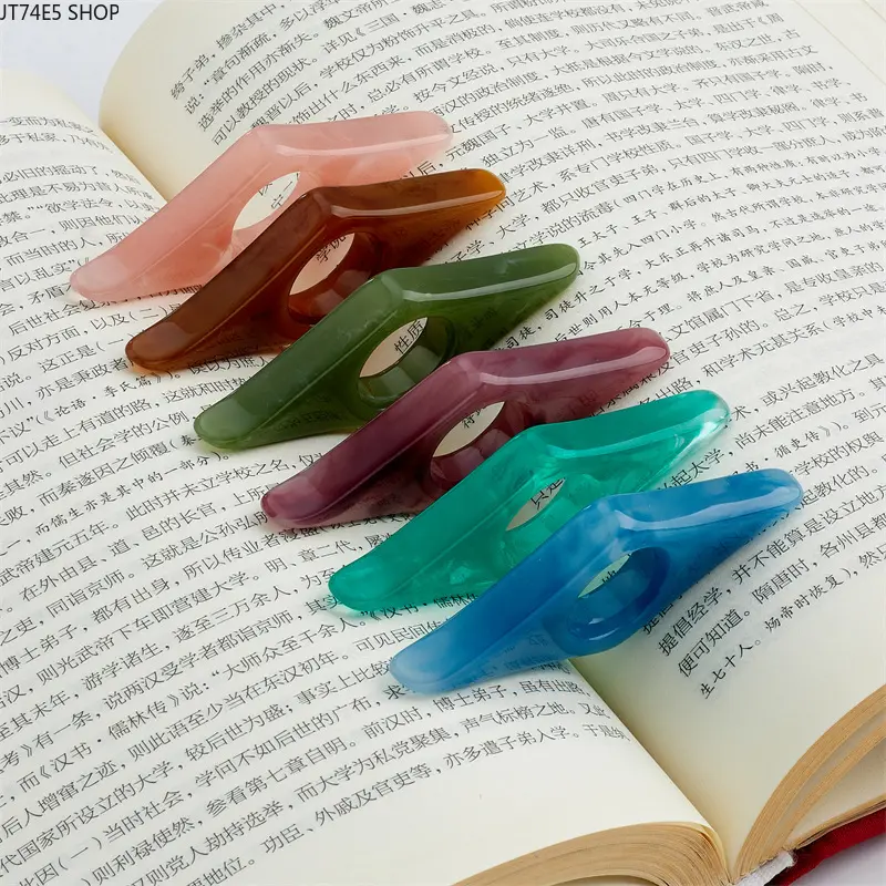 Resin Thumb Page Holder, Portable Book Press Bookmark Reading Helper