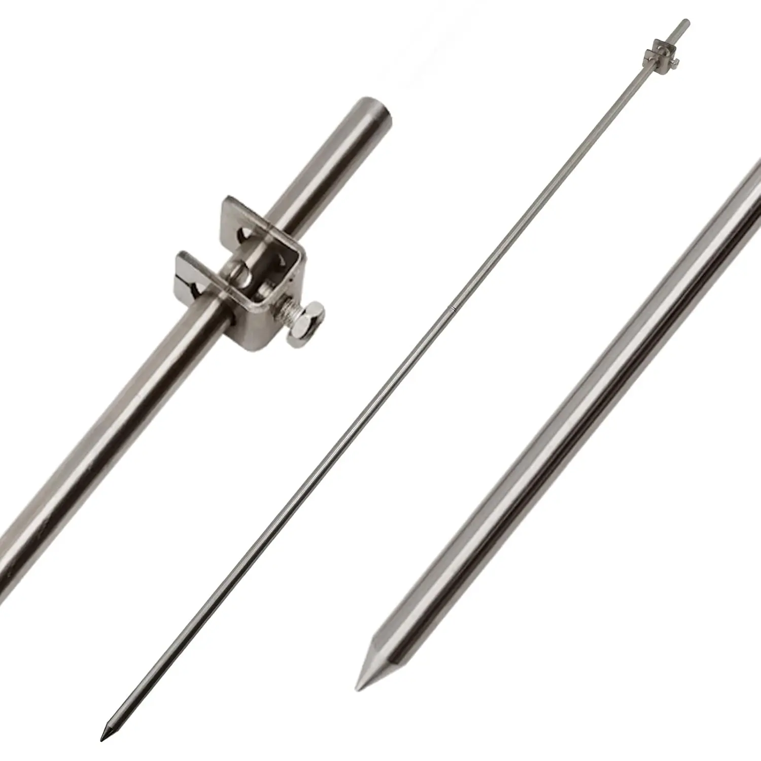 Portable Ground Rod 304 Stainless Steel Grounding Bar with Ground Wire Clamps Great for Electric Fences Antennas Satellite Dishes and Other Grounding Needs 1 Pack