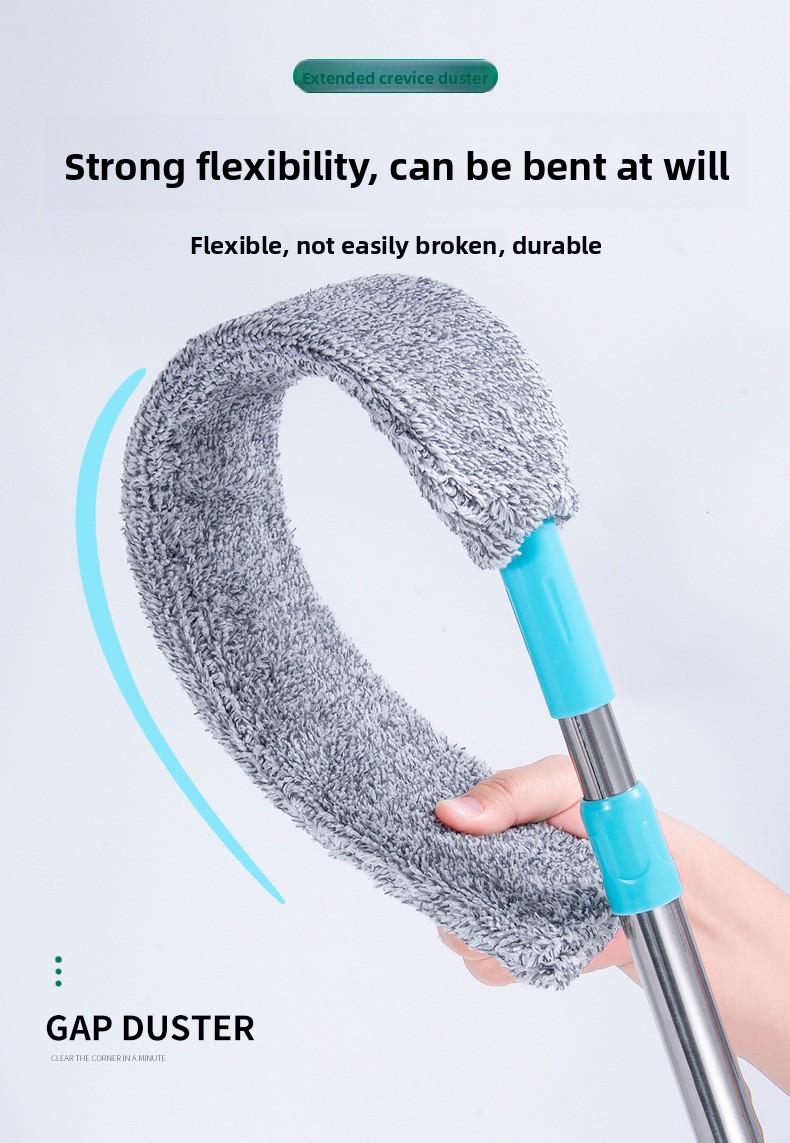 Electrostatic Dust Duster, Under-Bed Cleaning Tool for Home Use, Feather Duster for Dust Removal & Gap Cleaning