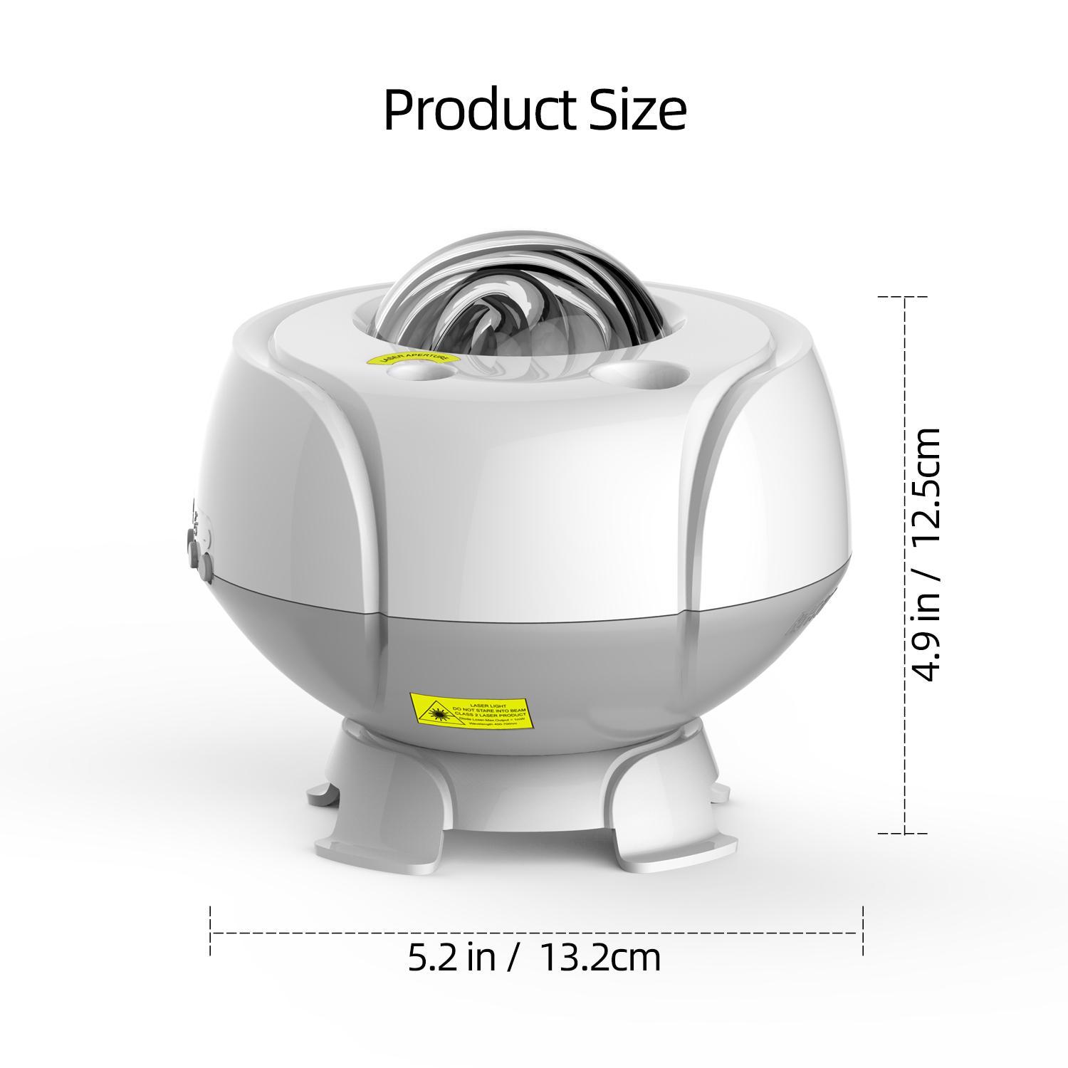 USB Rechargeable Aurora Projector Night Light, Galaxy Projector with Remote Control, Decorative Ambient Light for Home Bedroom Living Room