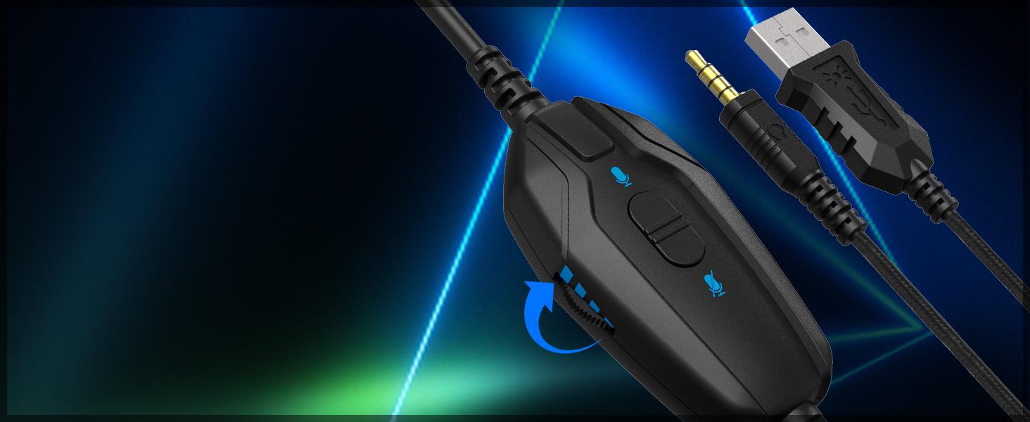 STANDARD GOODS 3C9-PHP017 Gaming Headset for PS4, Xbox One, PC, PS5, Laptop, Mac, Nintendo Switch, 3.5MM Noise Cancelling Over Ear Headphones with Mic, Bass Surround, Soft Memory Earmuffs (New Blue) STANDARD GOODS 3C9-PHP017 Gaming Headset for PS4, Xbox One, PC, PS5, Laptop, Mac, Nintendo Switch, 3.5MM Noise Cancelling Over Ear Headphones with Mic, Bass Surround, Soft Memory Earmuffs (New Blue)