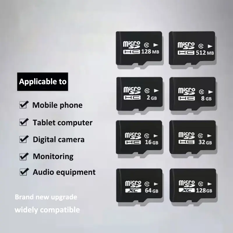 1 Memory Card: 32GB, 8GB, 128MB,  High-speed Flash Memory, Micro SD Card: 512MB, 256MB, 1GB, 64GB,128GB, A1/C10 Memory, TF/SD Card. Suitable For Tablet Computers/cameras/mobile Phones/laptops/car Audio Systems/game Consoles/audio Store Your Files Safely!