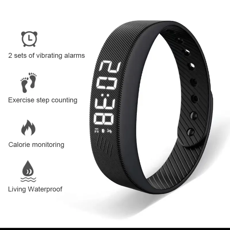 Smart Bracelet LED Digital Waterproof Smart Clock Smartband With running pedometer Monitor Smart Band Vibration Alarm Reminder  smart bracelet