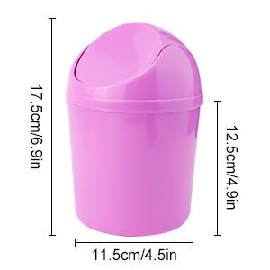 Tired of messy tiny litter on your desk?Grab this 2-piece mini plastic trash can set now!Equipped with practical swing lids and 120 free trash bags, portable small desktop waste bins in blue & purple, suitable for family bedroom Tired of messy tiny litter on your desk?Grab this 2-piece mini plastic trash can set now!Equipped with practical swing lids and 120 free trash bags, portable small desktop waste bins in blue & purple, suitable for family bedroom