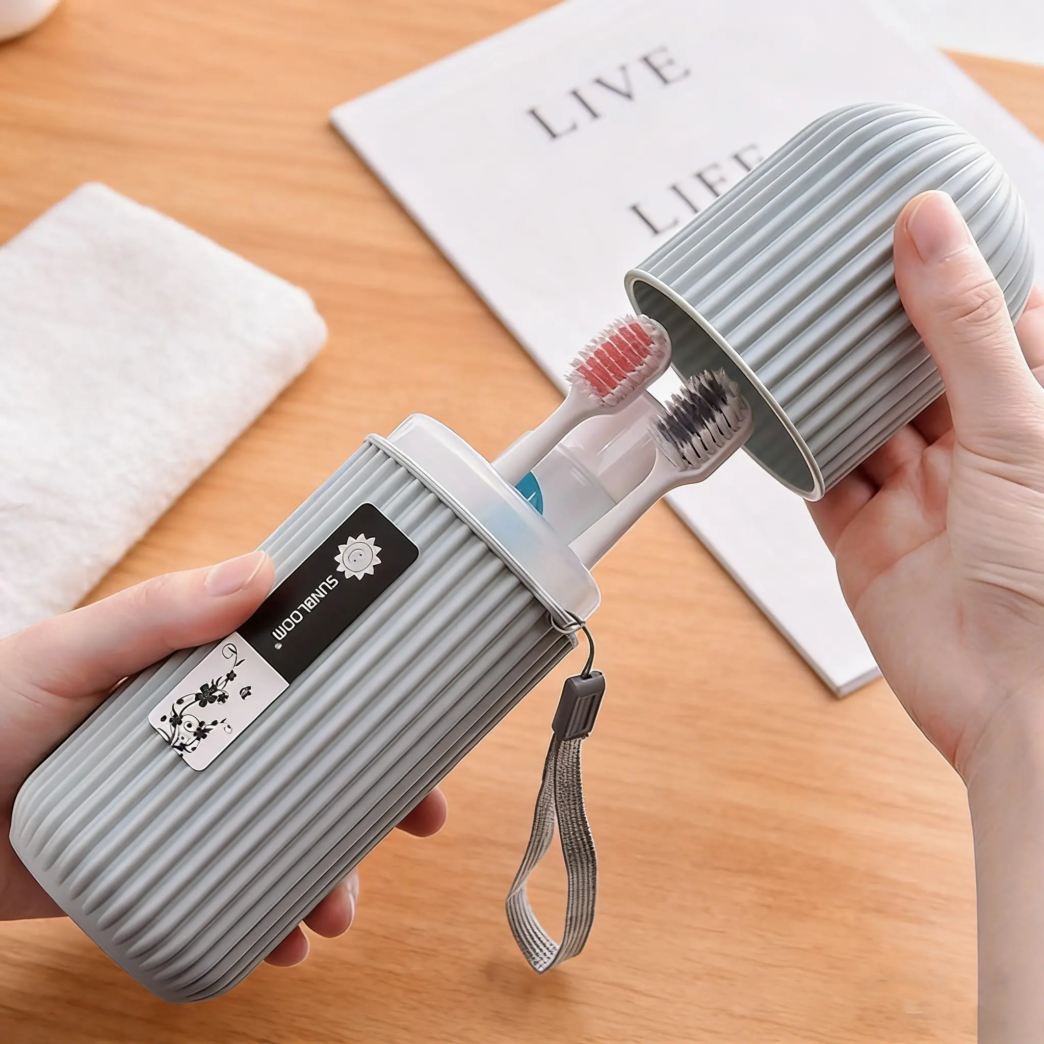 Travel Toothbrush Holder Set, Portable Electric Toothbrush Organizer, Toothbrush Holder Organizers, Toothbrush Storage, Durable & Convenient Design, Ideal for Travel Use