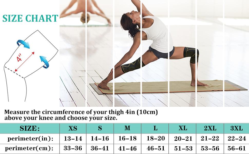 UGEM Copper Knee Braces for Women and Men 2 Pack Knee Compression Sleeve for Pain Relief Arthritis ACL Meniscus Tear Joint Support for Running Working Out Fitness Weightlifting M