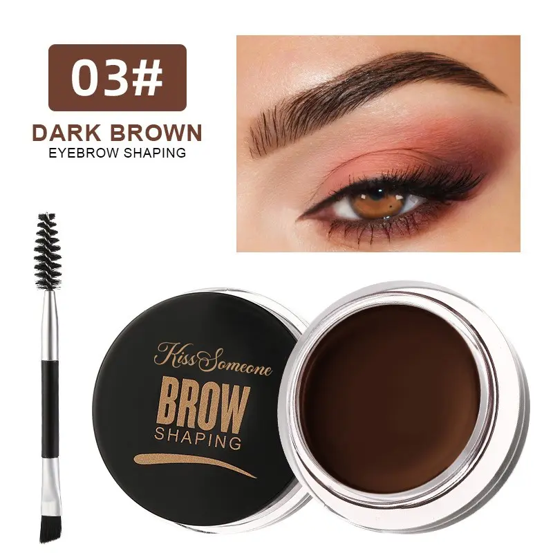 Six Color Wild Eyebrow Paste, Shaping Eyebrow Pencil, European & American Hair Shaping Paste, Fixing Glue, Soap Wax, Eyebrow Paste