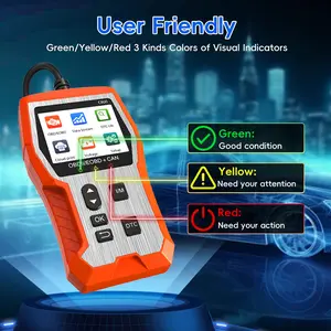 OBD2 Scanner Diagnostic Tool, Car Code Reader with Built in DTC Lookup, Check Engine Light Reader, Live Data, I/M Readiness, Battery Voltage Test, for 1996+ Vehicles