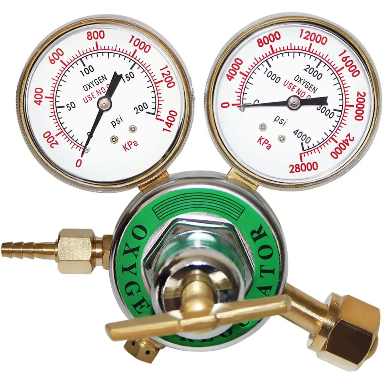 Heavy Duty  Regulator, Large  Gauge   Regulator, Outlet 0-200PSI Inlet 0-4000PSI CGA 540