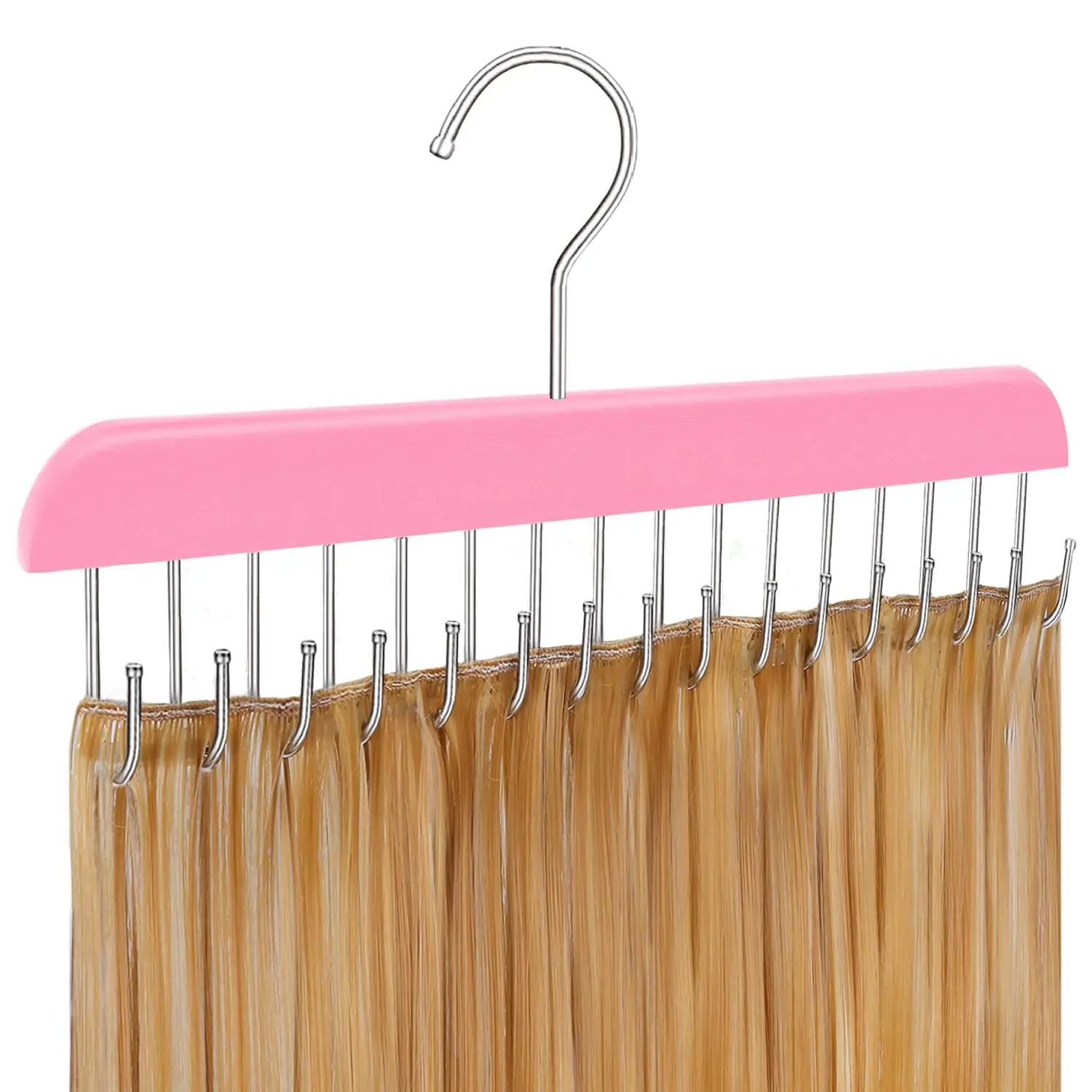 Hair Extension Hanger Weft Organizer Stand for Clip-in Styling Washing Storage Rack Display Mount Accessories  16- Braiding Wig Holder
