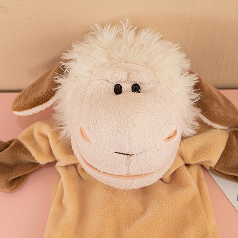 Cute Sheep Puppet Funny Ranch Animal Hand Puppets Cute Soft Stuffed Sheep Puppet Story Toy Puppets Role Play Show Game Storytelling Interactive Entertainment Playtime Fun Birthday Gifts