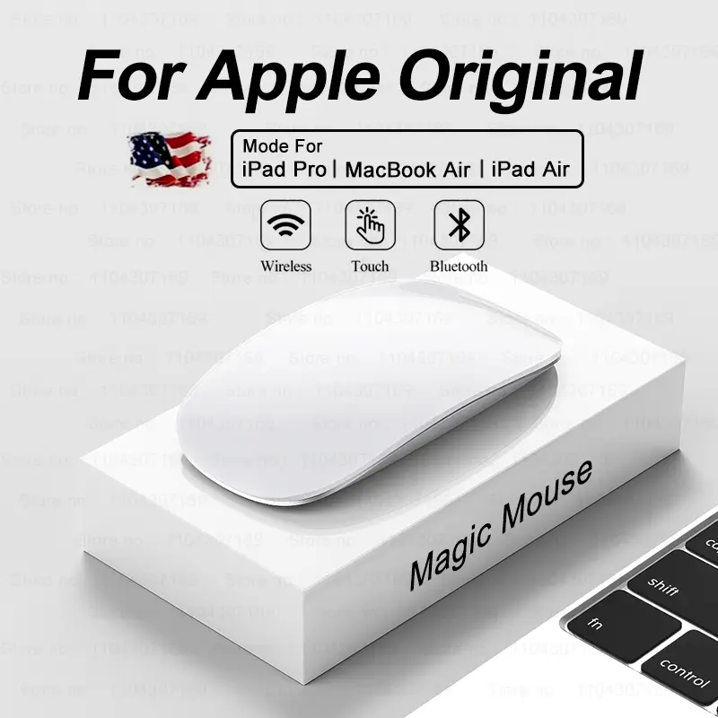 For APPLE Original Multi-Touch Surface Magic Mouse For Macbook Pro Air Mini Laptop Tablet PC iPad Bluetooth 5.0 Wireless Mouse