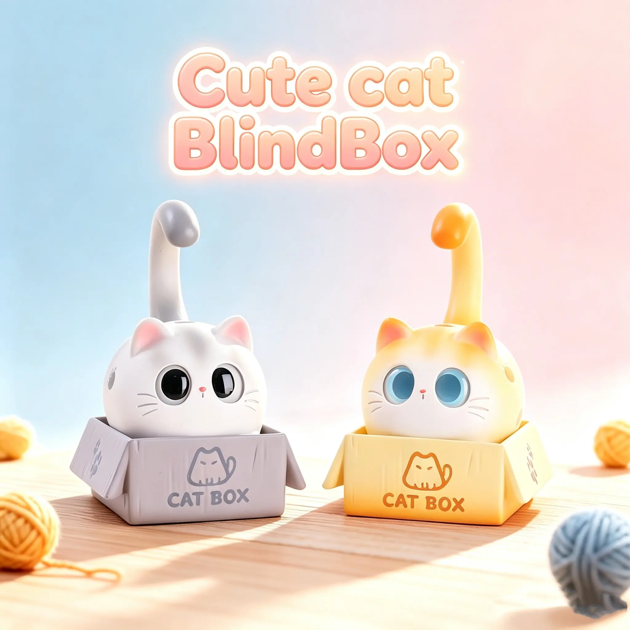 Cute Cat Blind Box, Cute Fun Collectible, Perfect Birthday Gift, Surprise Blind Box, Ideal for Collectors, Unique Present for Cats Lovers
