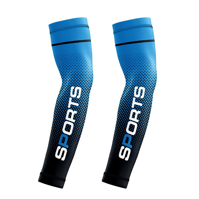 Men'S Ice Silk Arm Sleeves, Sun Protection, Summer Outdoor Gradient Color Sports Arm Sleeves For Cycling, Motorcycling, And Fishing