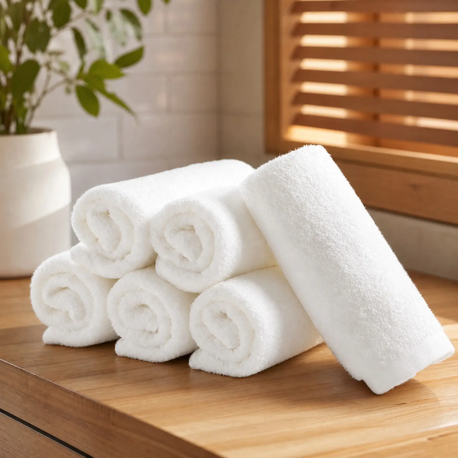 6 Pack Washcloths - Super Soft 13x13 Inch Face Towels for Sensitive Skin, 100% Viscose, Gentle for Face & Body, Absorbent, Fast Drying, Easy Rinse, Hanging Loop, White, Bathroom & TravelGift