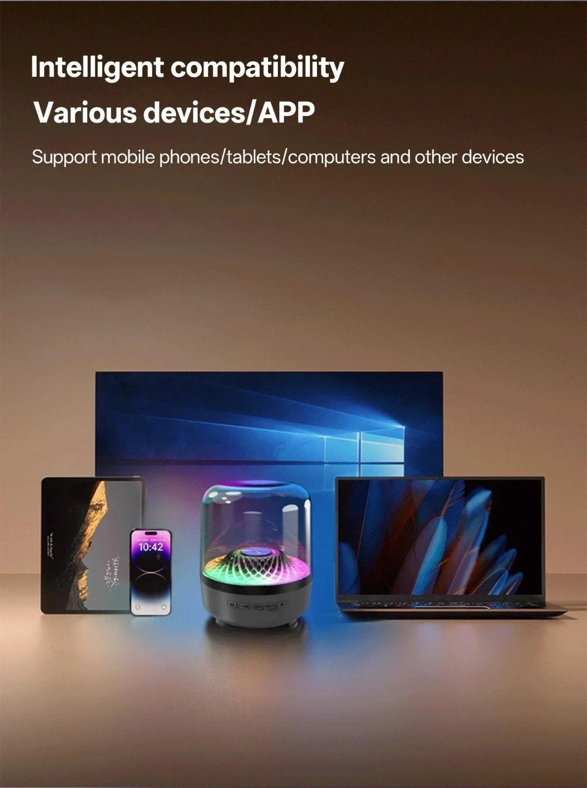 2026 Portable Bluetooth Karaoke Machine Alexa Smart Speaker with Deep Sound Soundbar  Breathing Lamp Subwoofer Hi-Fi Stereo  For Gaming Room Home Theater Decoration