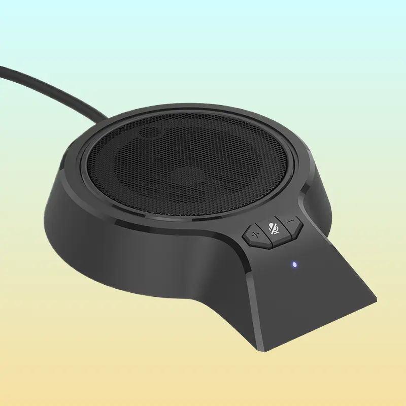 USB Omnidirectional Microphone For Video Conference Network Live Streaming Clear Voice Pickup Mic For Online Call Remote Meeting