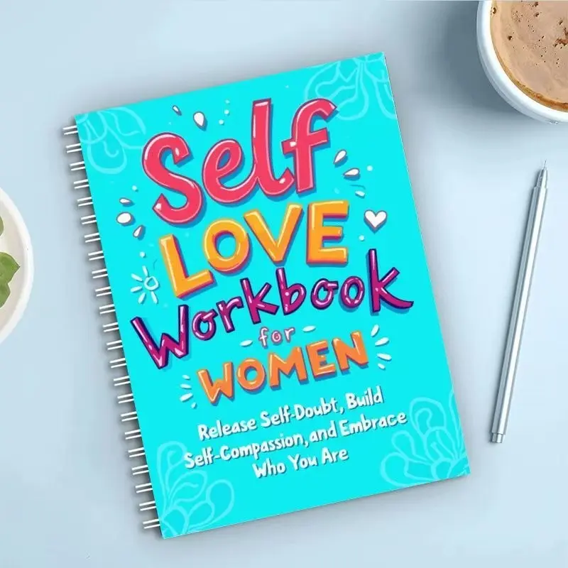 Women's Self-Love Growth Journal, Overcome Self-Doubt, Build Self-Compassion, Mental Health Healing Notebook, Positive Affirmations Diary