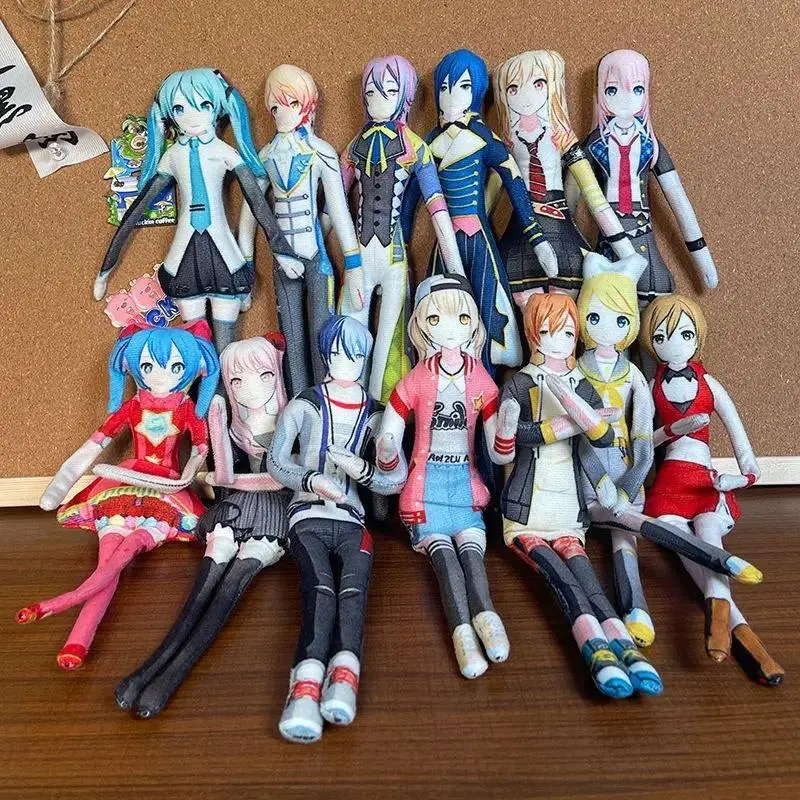 28cm Project SEKAI Akiyama Mizuki Cosplay Plush Doll Stuffed Mascot Twistable Shape Skeleton Action Dolls Ornament Gifts