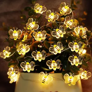 Bee Decor String Lights with Twinkling 10Ft 30Leds Battery Operated Spring Bee Bumble Cottage Core Decor Honey Gifts for DIY, Home, Classroom, Birthday, Party, Wedding, Christmas Treefidget toys