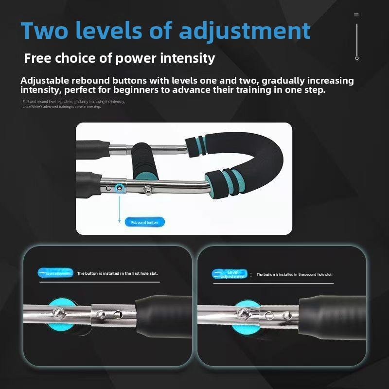 New U-shaped arm strength machine multi-functional arm bar men's adjustable arm strength trainer pectoral muscle fitness equipment