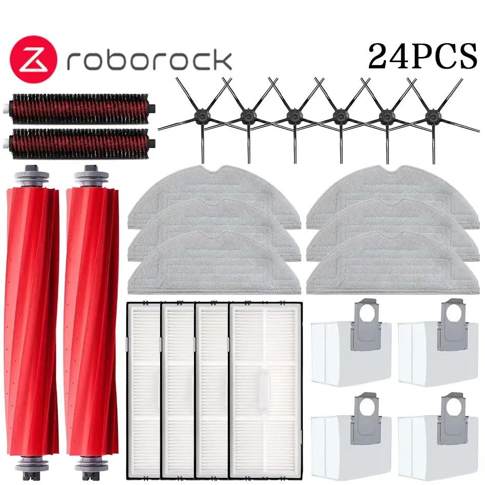 Replacement Parts for Roborock S7 Maxv Ultra Robot Vacuum Cleaner, Essential Accessories for Maintenance and Repair, Durable Components