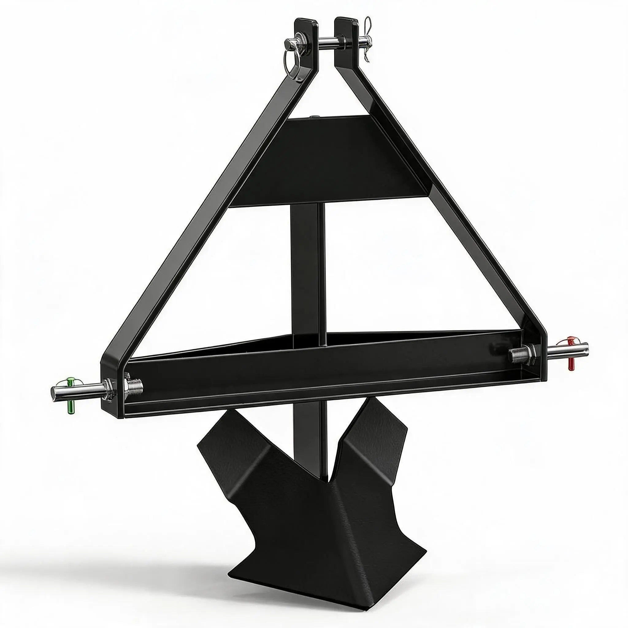 GARVEE Heavy Duty Steel Middle Buster Furrowing Plow for Category 1, 3-Point Quick Hitch Tractors, Black - For Tractor Users