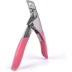 Acrylic False Nail Clippers with Magnets,Nail Cutters for Nail Tips,Nail Tip Cutter with Length Measurement, Acrylic Nail Cutter with Sizer Magnets, Manicure Tool for Salon Home Nail Art.